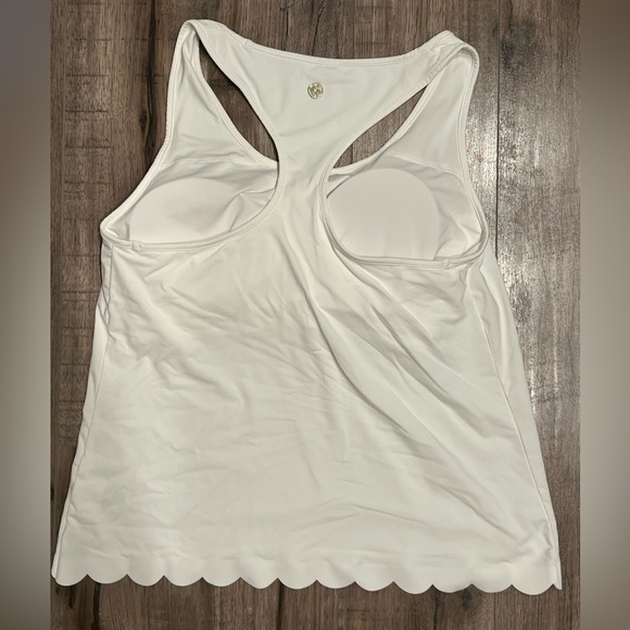 Lilly Pulitzer Luxletic Claralee Scallop Bra Tank Top - Picture 2 of 5